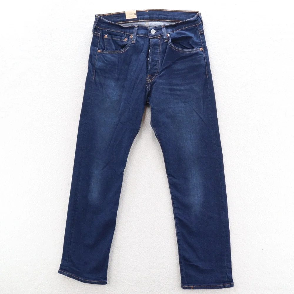 Levis 501 Jeans Mens 31x30 Blue Original Button Fly Stretch Denim Grunge 90s Y2K